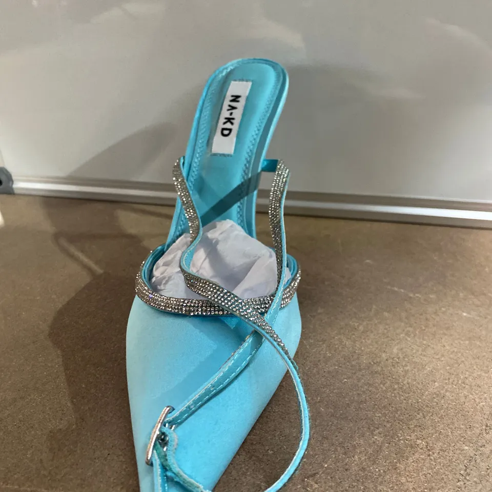 PAIR OF NAKD BLUE HEELS SIZE 37