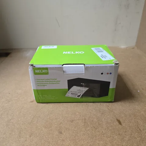 NELKO THERMAL LABEL PRINTER BLACK BOXED
