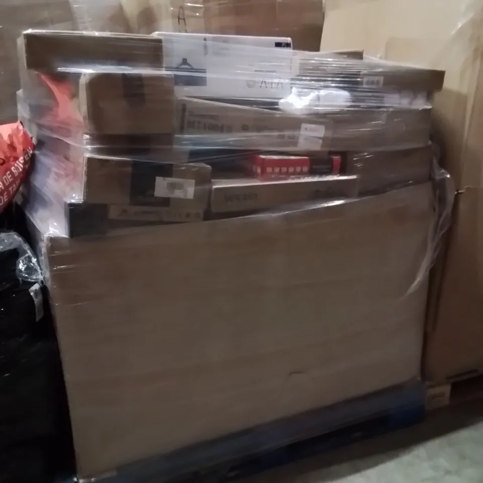 PALLET CONTAINING A VERY LARGE QUANTITY OF MONITOR WALL BRACKETS,TVS