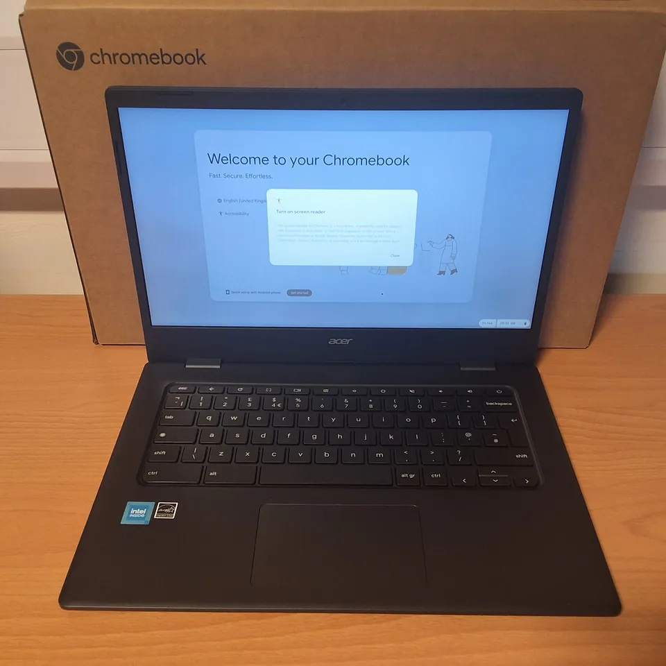 BOXED ACER CHROMEBOOK 314 INTELCELERON LAPTOP INSTAR BLACK - CBOA314-1H-C76H