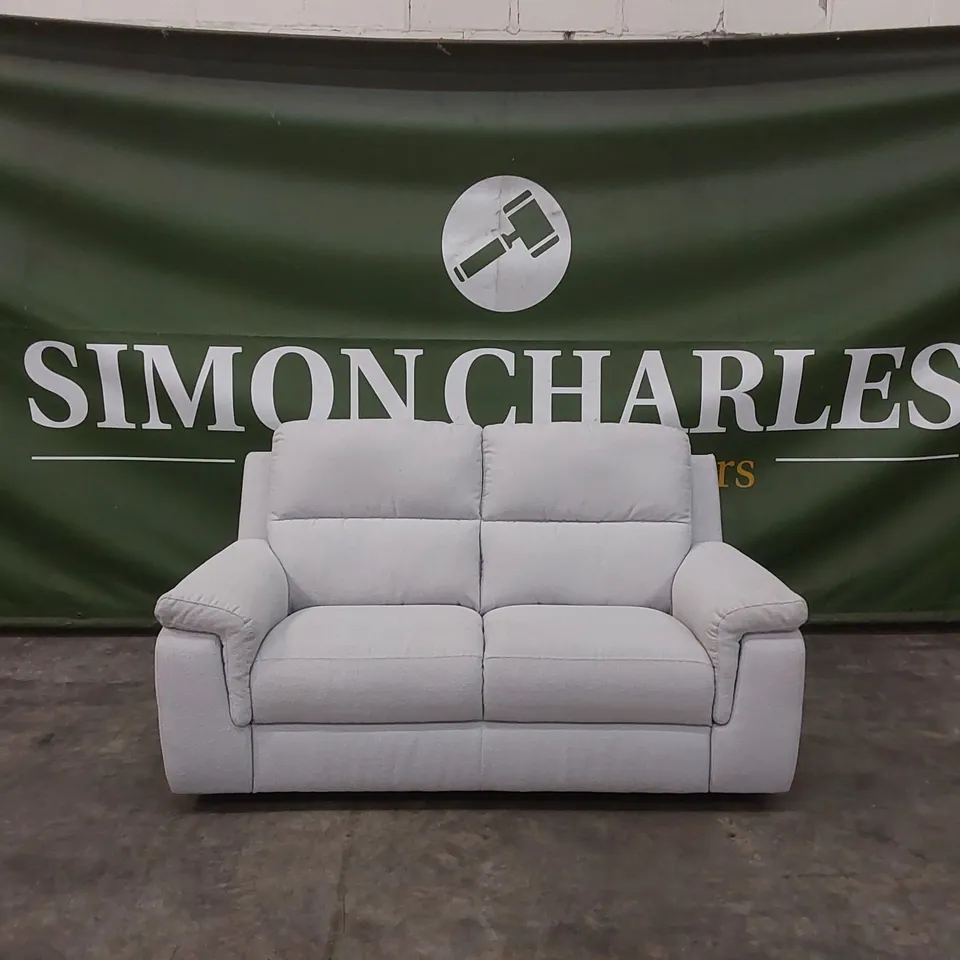 QUALITY DESIGNER ITALIAN MADE 2 SEATER FABRIC SOFA - ICE