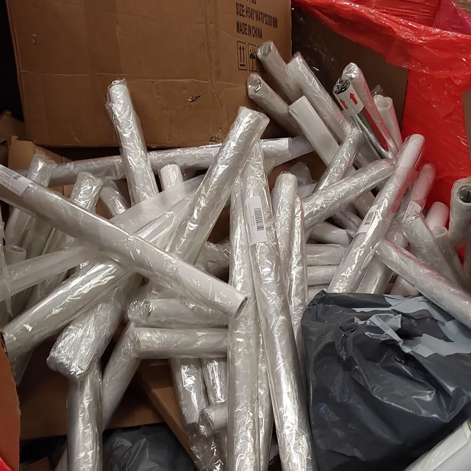 PALLET OF ASSORTED ITEMS INCLUDING: AIR FRYER, DESIGNER MIRROR, YOGA MAT, MAGNETIC KNIFE HOLDER, WINDOW FILM