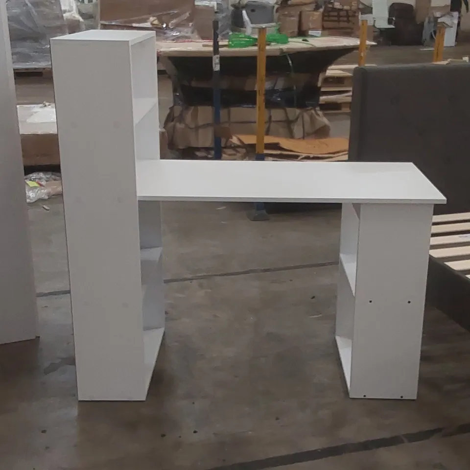 DESIGNER WHITE WOODEN DESK