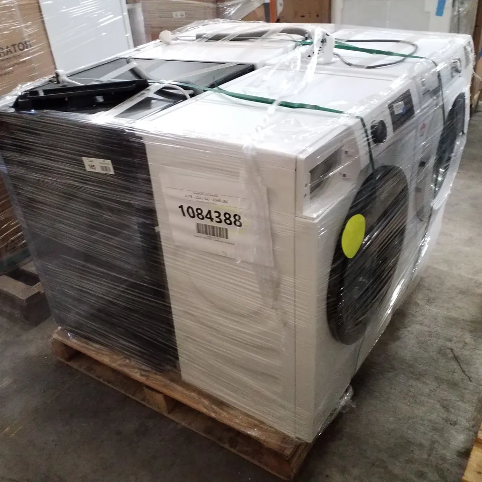 PALLET OF APPROXIMATELY 4 UNPROCESSED RAW RETURN WHITE GOODS TO INCLUDE;