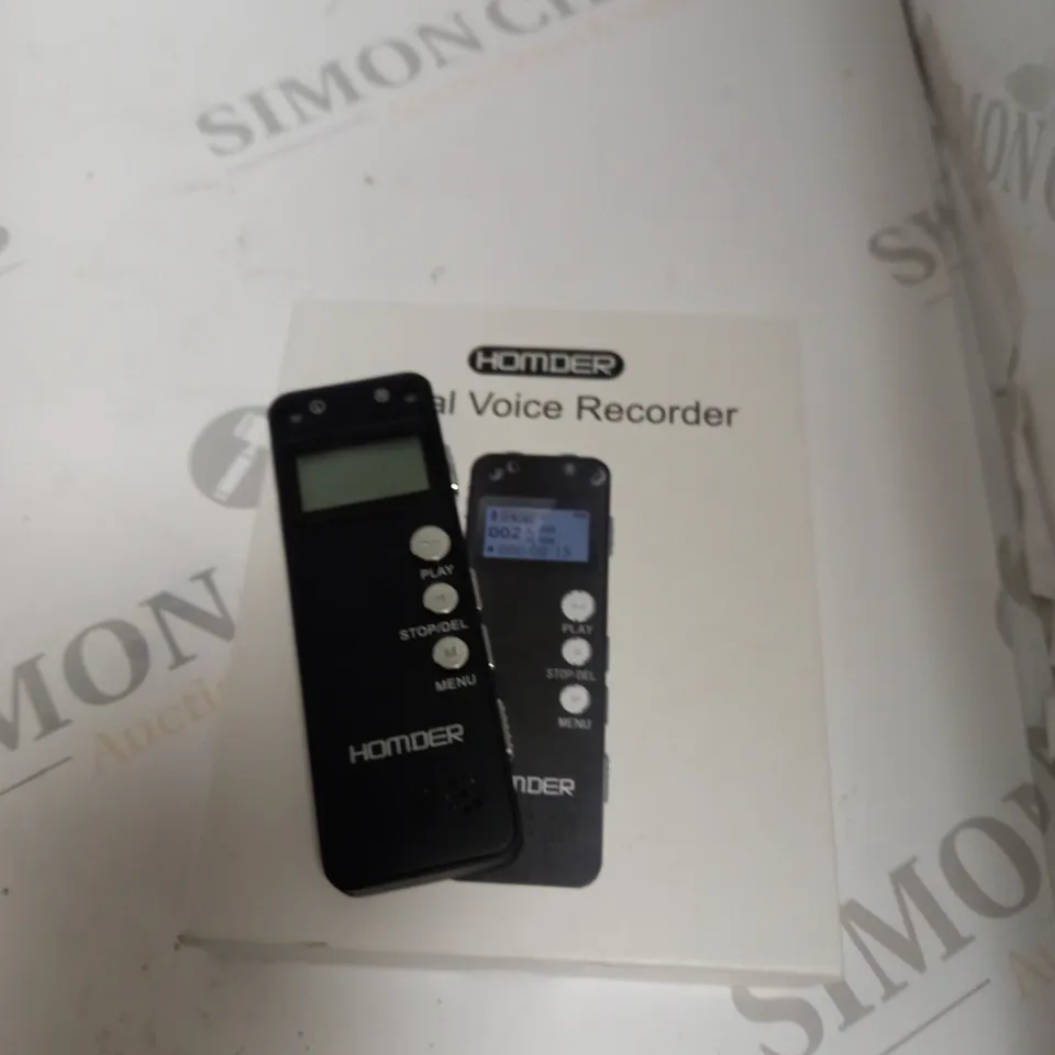 BOXED HOMDER DIGITAL VOICE RECORDER 
