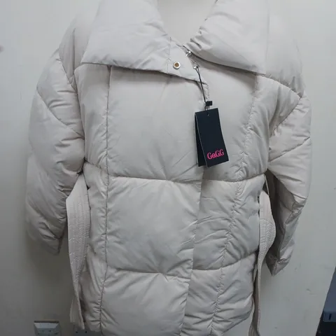 GO.G.G PUFFER JACKET IN CREAM - M 