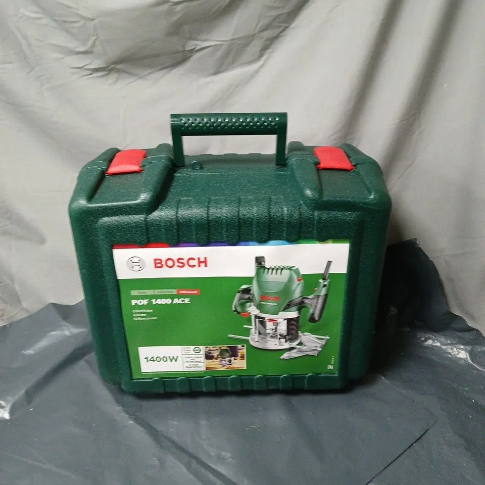 BOSCH POF 1400 ACE ROUTER – 1400W WITH GREEN CARRY CASE