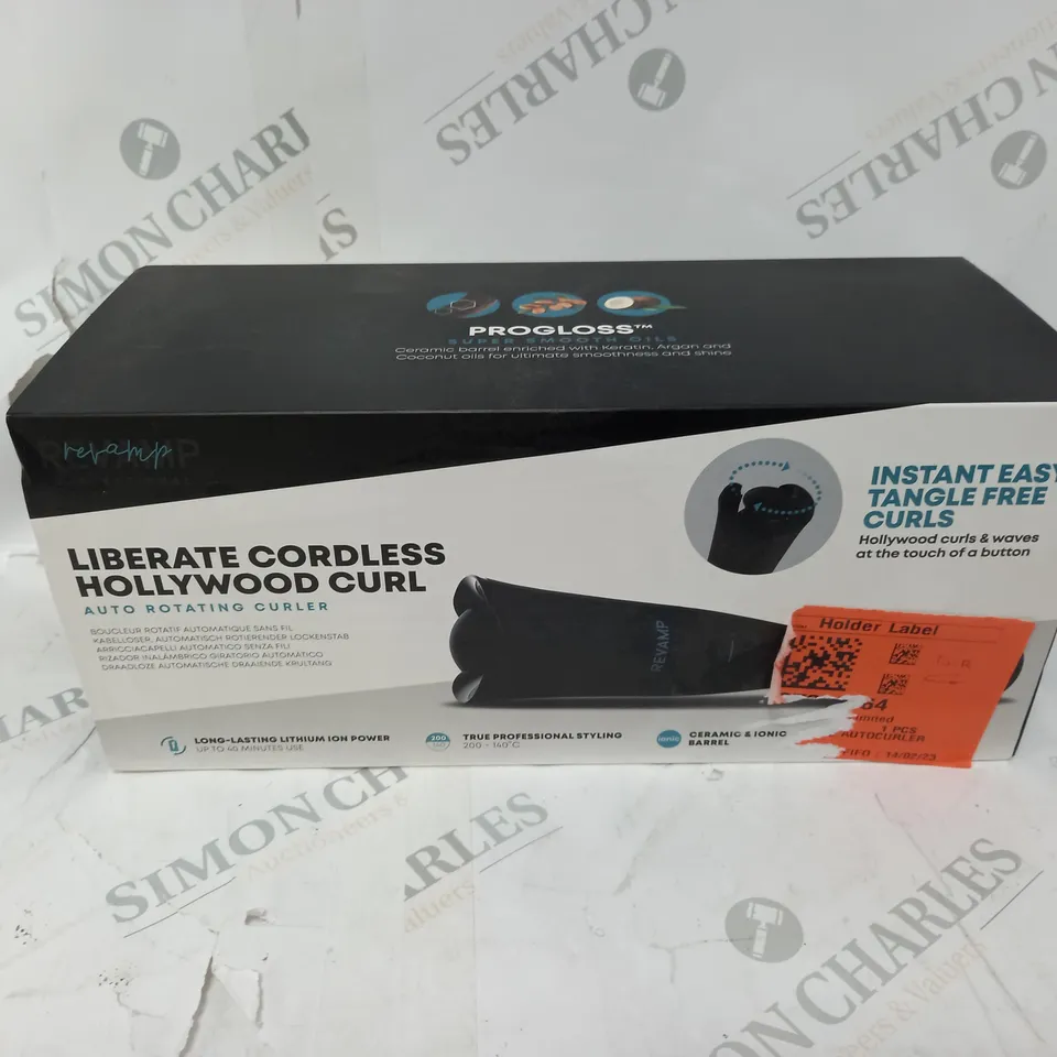BOXED REVAMP LIBERATE CORDLESS HOLLYWOOD CURLS 