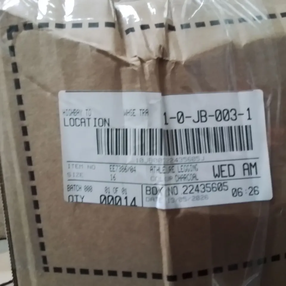 BOXED BRAND NEW APPROXIMATELY 14 ANTHOLOGY ATHLEISURE LEGGINGS CHARCOAL SIZE 16