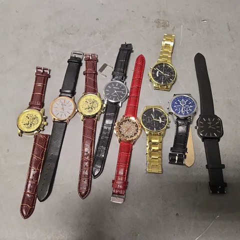 SET OF APPROXIMATELY 9 ASSORTED WATCHES TO INCLUDE - QUARTZ , MEIBO , WOKAI ETC