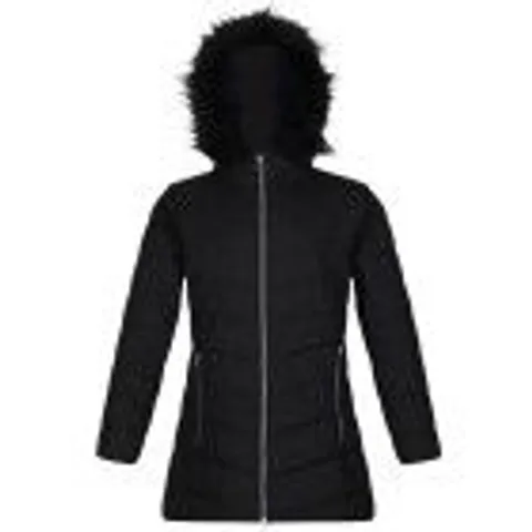 BRAND NEW REGATTA KIDS FABRIZIA JACKET IN BLACK - YRS 9-10