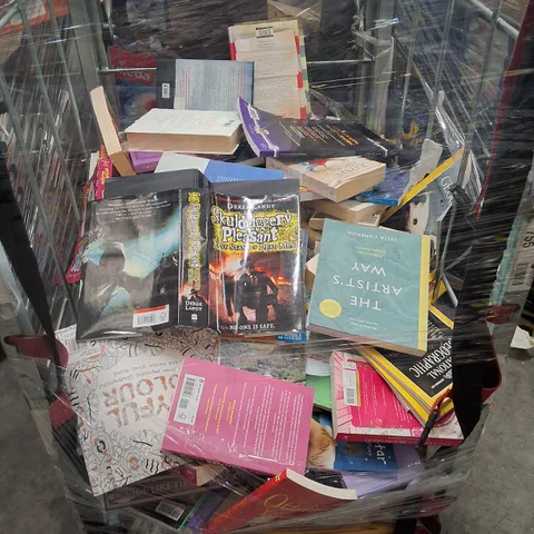 CAGE CONTAINING ASSORTED BOOKS