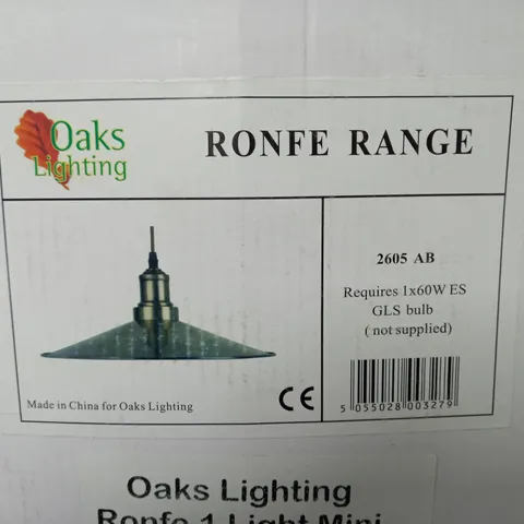 OAKS LIGHTING RONFE 1-LIGHT MINI PENDANT