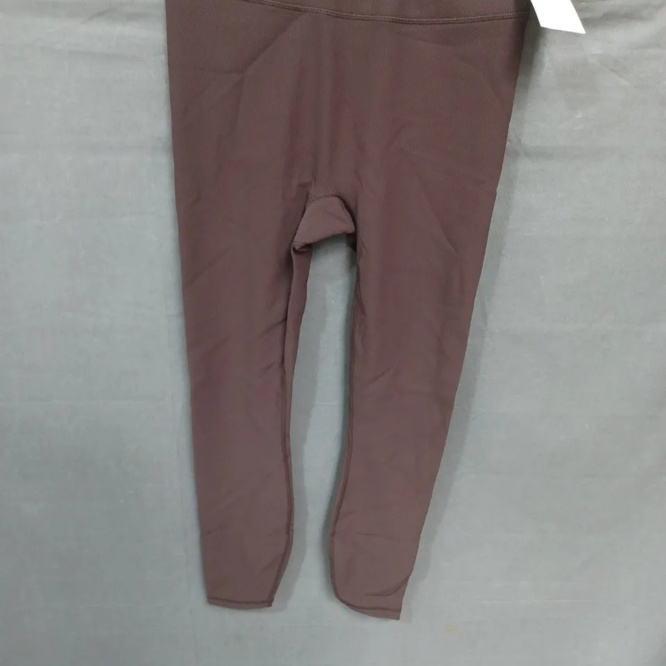 REASN SCULPT HIGH WAIST WOMEN'S BROWN LEGGINGS WITH TAG ATTACHED SIZE 12