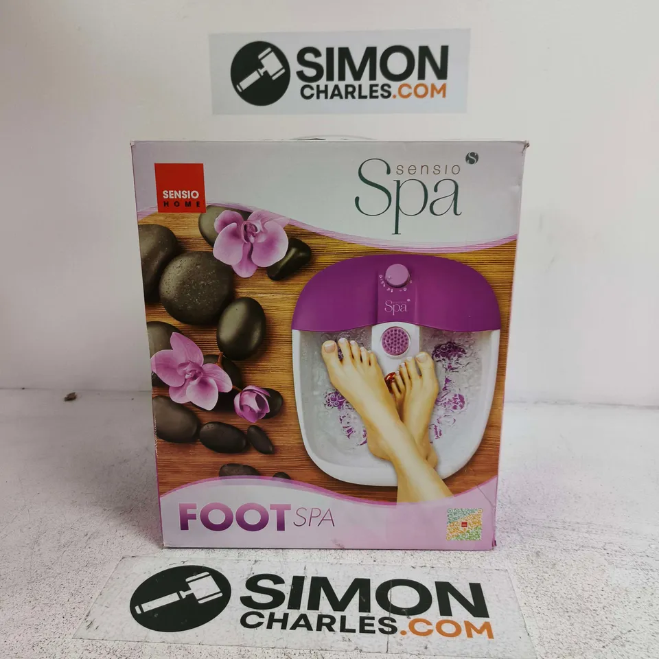 SENSIO SPA FOOT SPA – PURPLE FOOT BATH MASSAGER (BOXED)