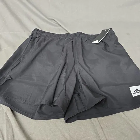 ADIDAS XL BLACK SOLID MESH LINING SHORTS