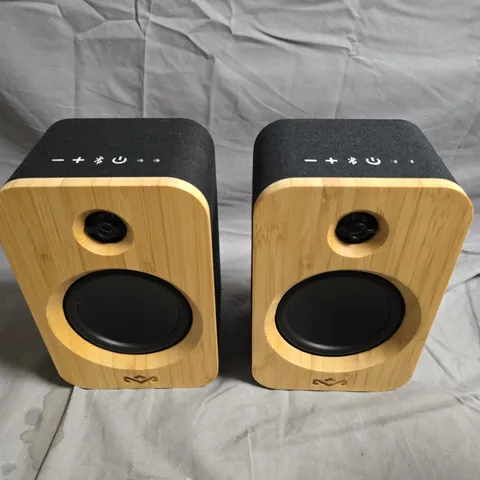 MARLEY GET TOGETHER DUO WIRELESS BLUETOOTH SPEAKERS – BAMBOO FINISH (PAIR)