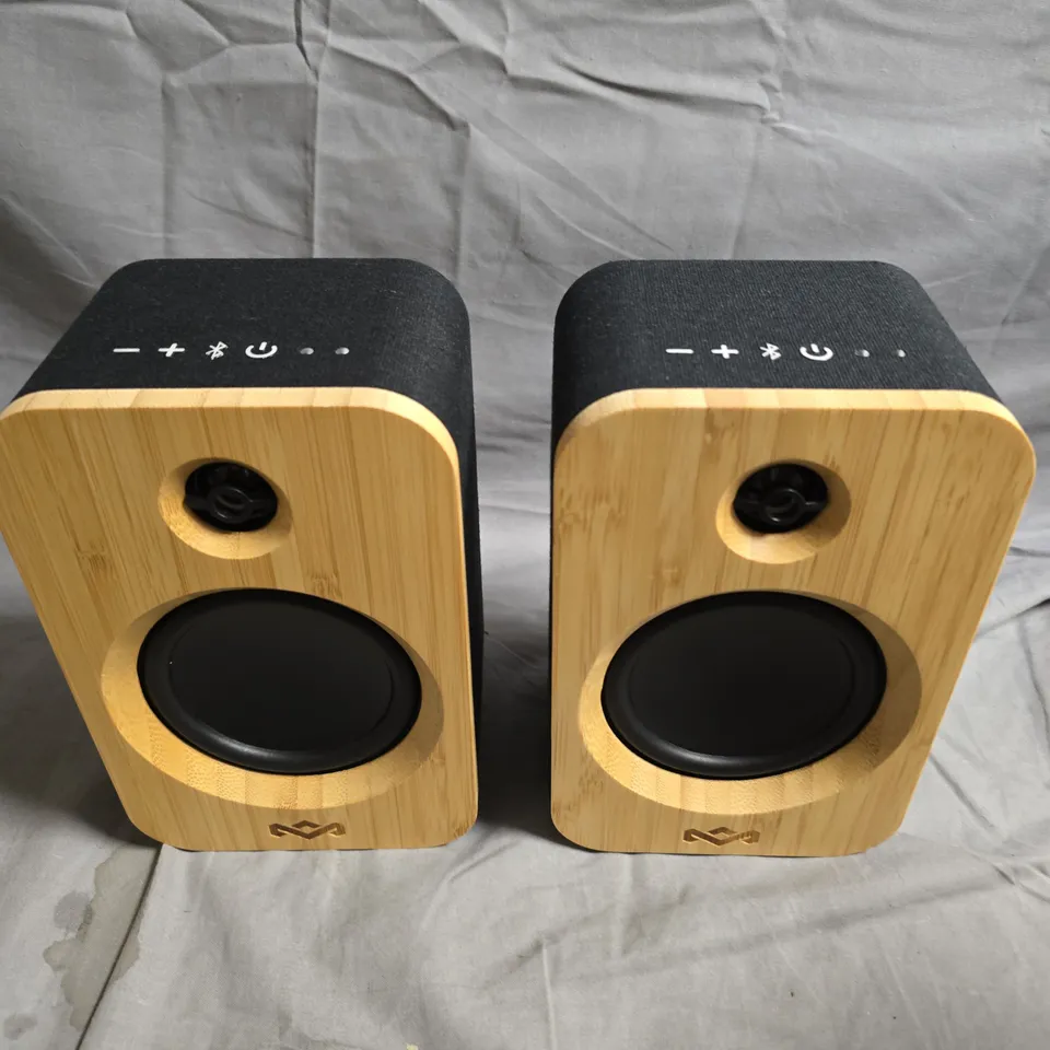 MARLEY GET TOGETHER DUO WIRELESS BLUETOOTH SPEAKERS – BAMBOO FINISH (PAIR)