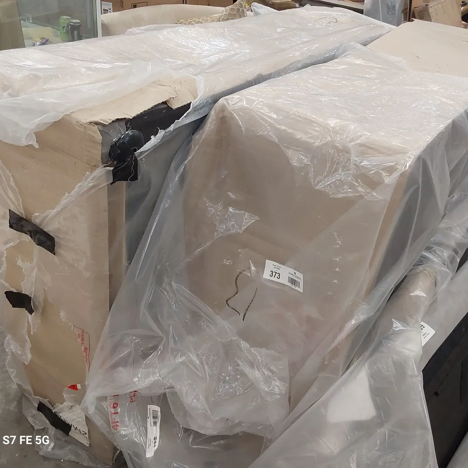 DOUBLE 4'6" DIVAN BASE GREY FABRIC (2 SECTIONS)