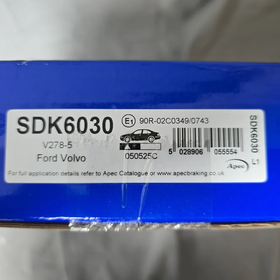 BOXED AND SEALED APEC BRAKE DISC SDK6030 FOR FORD/VOLVO – V278-5
