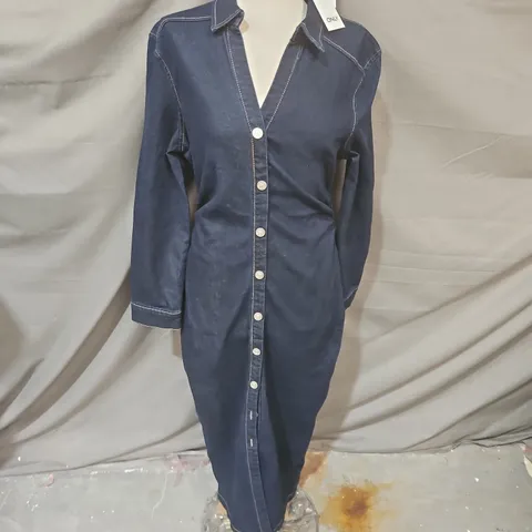 ONLY CAITLIN DENIM DRESS β NAVY, LONG SLEEVE, SIZE L