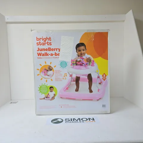 BRIGHT STARTS JUNEBERRY WALK-A-BOUT WALKER BOXED
