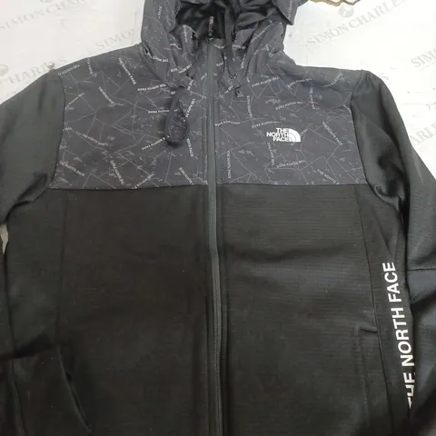 THE NORTH FACE BLACK JACKET WITH HOOD - MEDIUM
