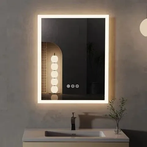 BOXED FRONT LIGHTED BATHROOM/VANITY MIRROR