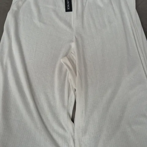 LOUNGE POINTELLE PAJAMA TROUSERS IN WHITE SIZE MEDIUM