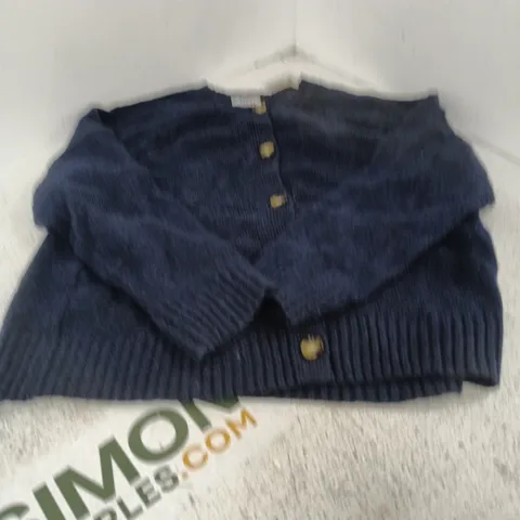 D&CO. DENIM + COMPANY NAVY CARDIGAN, UK XL