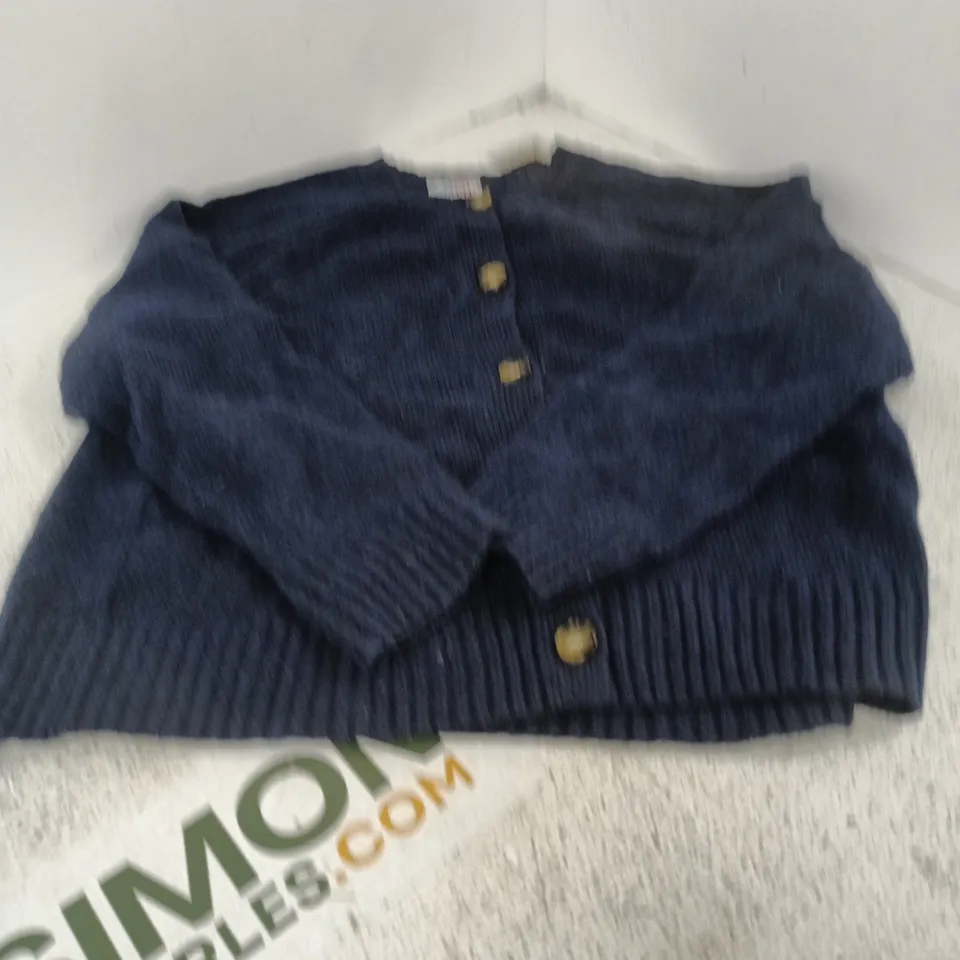 D&CO. DENIM + COMPANY NAVY CARDIGAN, UK XL