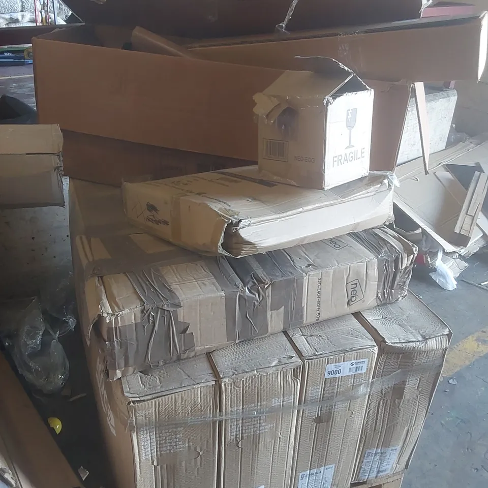 PALLET CONTAINING A LARGE QUANTITY OF ASSORTED FURNITURE PARTS ECT