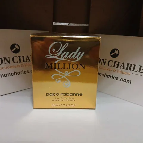 BOXED AND SEALED PACO RABANNE LADY MILLION EAU DE PARFUM 80ML