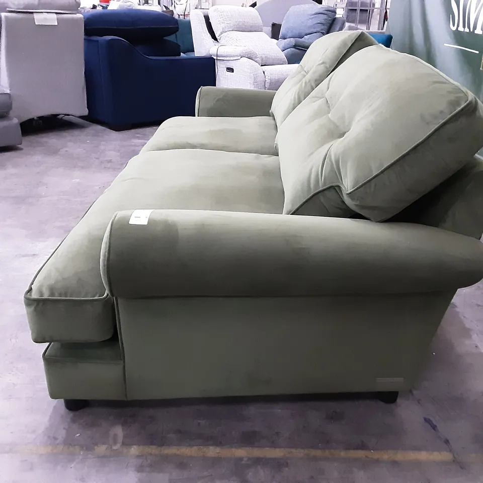 QUALITY BRITISH MANUFACTURED DESIGNER THE LOUNGE CO. BRONWYN 4 STR WOO160 WOODLAND MOSS /VSW/FB