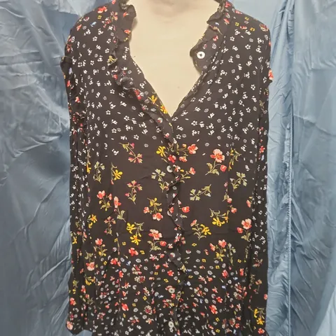M&S COLLECTION WOMEN'S FLORAL PRINT TOP, UK SIZE 22