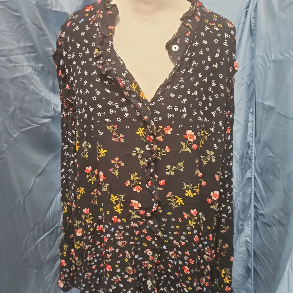 M&S COLLECTION WOMEN'S FLORAL PRINT TOP, UK SIZE 22