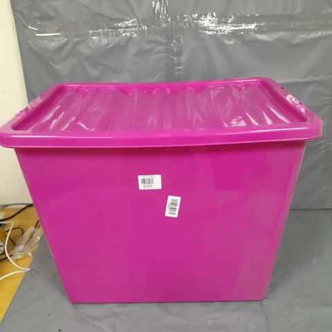 80L PINK STORAGE BOX WIHT LID - COLLECTION ONLY