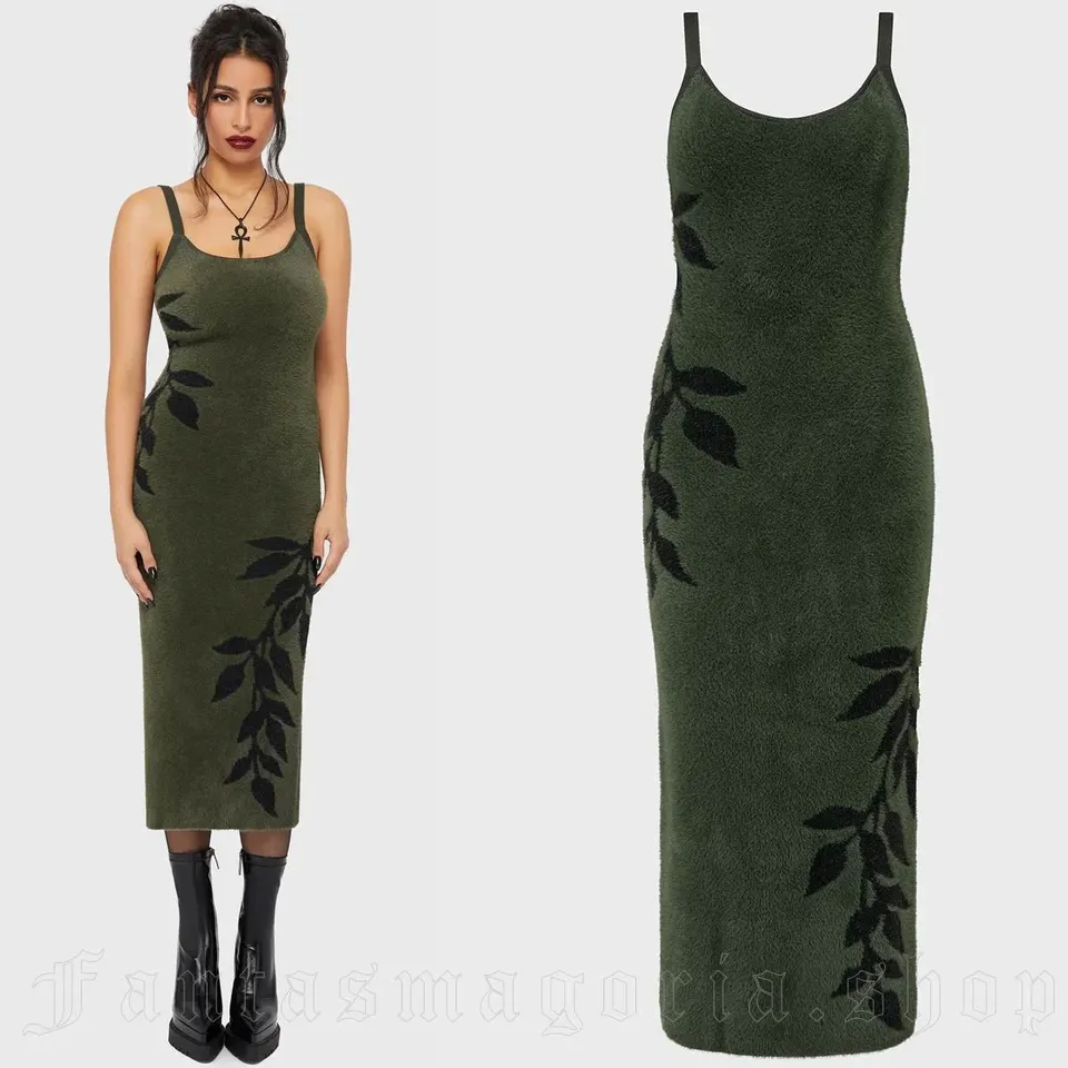 FIVE BRAND NEW KILLSTAR GRIM FERNS MIDI DRESS