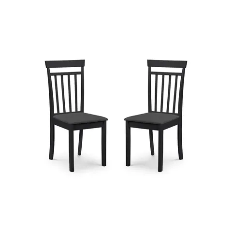 BOXED SIDE CHAIR SET EXETER OF SOLID WOOD SET OF 2 (1 BOX)