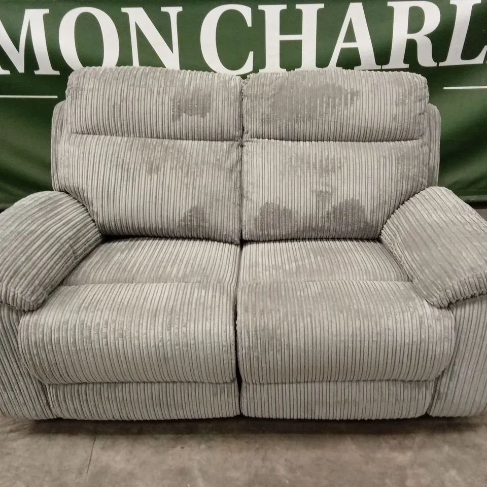BARON FABRIC 2 SEATER MANUAL RECLINER SOFA RRP £799