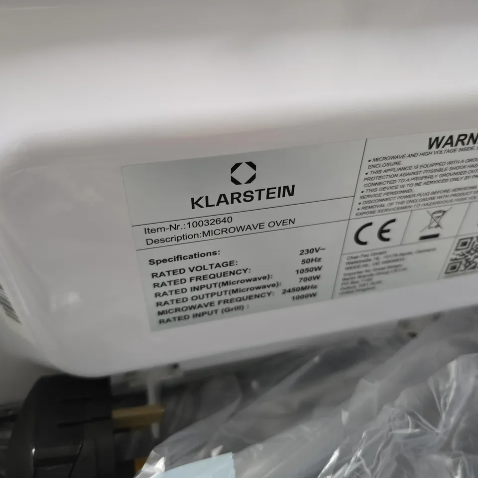 KLARSTEIN MICROWAVE OVEN RED 700W BOXED