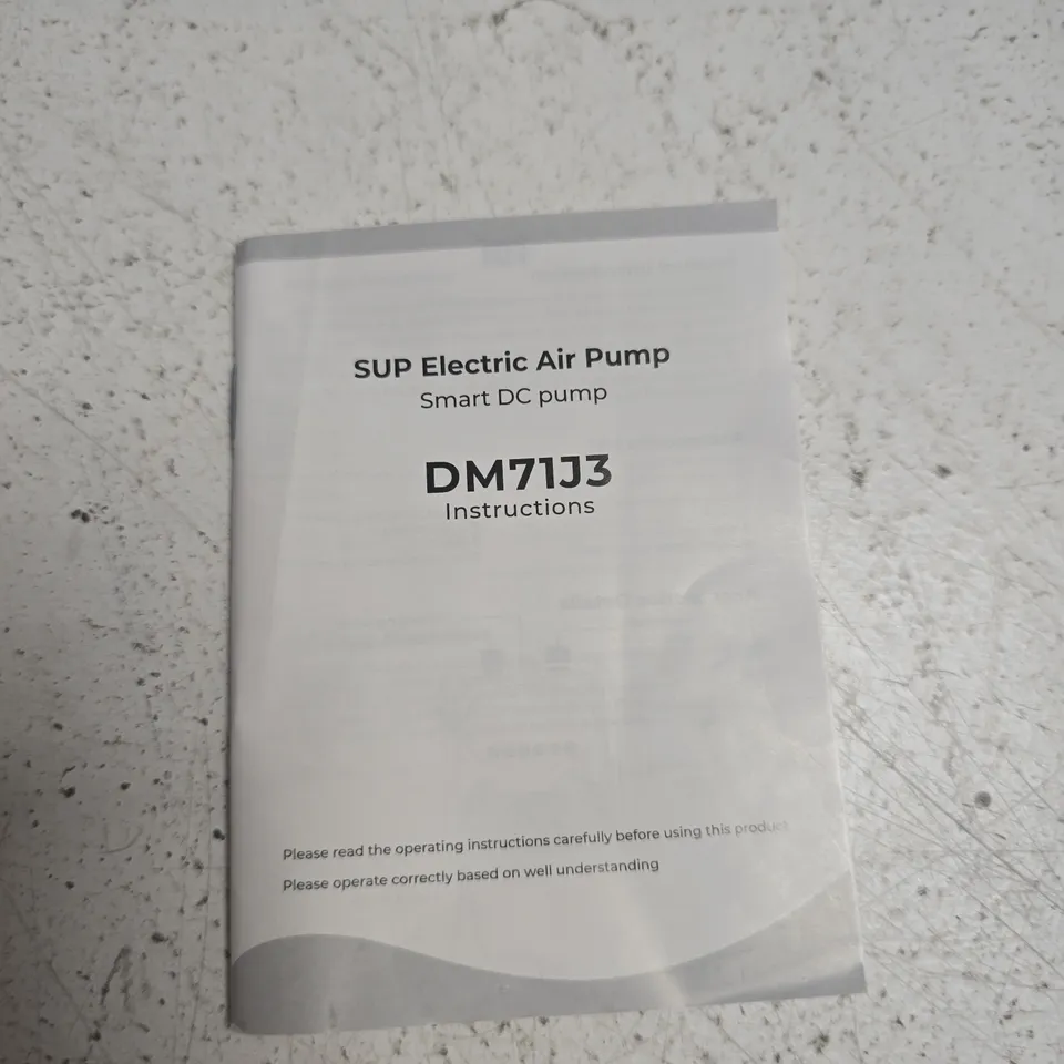 SUP ELECTRIC AIR PUMP – SMART DC PUMP (DM713J3)