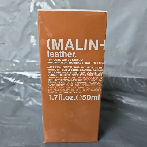 BOXED AND SEALED MALIN + GOETZ LEATHER EAU DE PARFUM 50ML