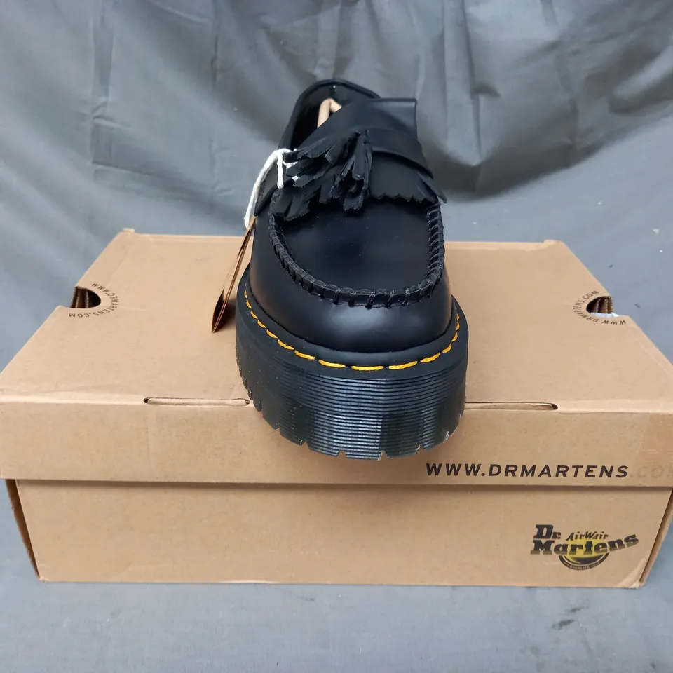 BOXED PAIR OF DR MARTEN ADRIAN LOAFERS IN BLACK UK SIZE 6.5