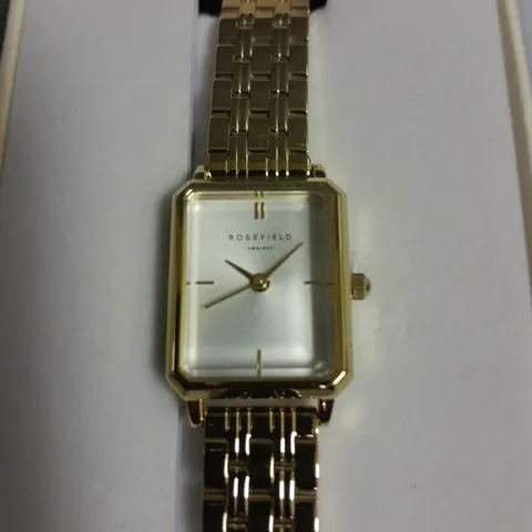 BOXED ROSEFIELD RECTANGULAR LADIES WATCH