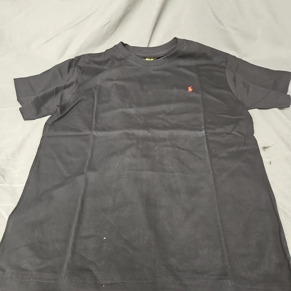 POLO RALPH LAUREN SLIM FIT TEE IN BLACK SIZE L