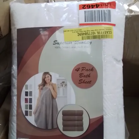 BAGGED CASABELLA PREMIUM LARGE BATH TOWELS SET OF 4