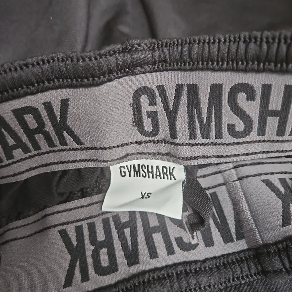 GYNMSHARK  BLACK TRACKSUIT BOTTOMS EXTRA SMALL