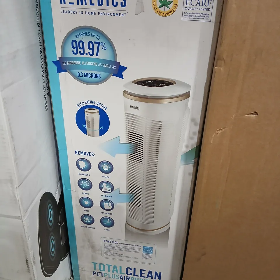 BOXED HOMEDICS TOTALCLEAN PETPLUS AT-PET02A-GB AIR PURIFIER
