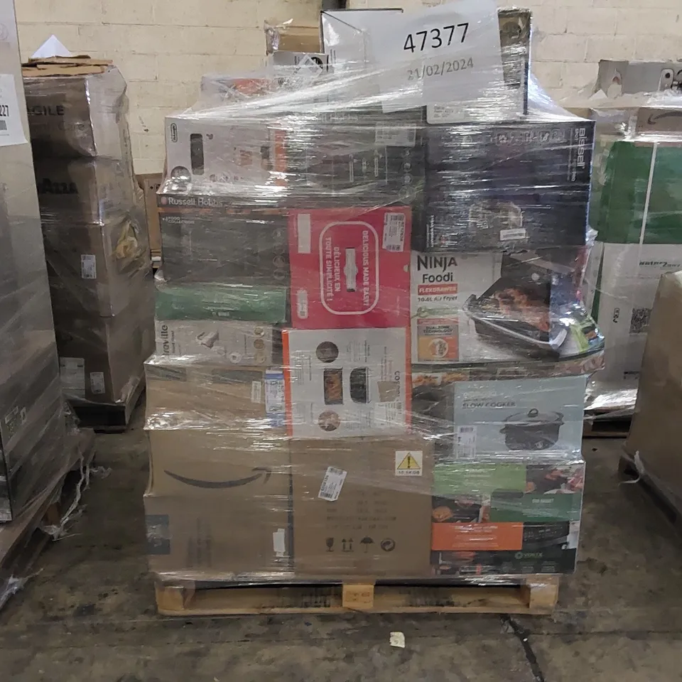 PALLET OF APPROXIMATELY 56 UNPROCESSED RAW RETURN HOUSEHOLD AND ELECTRICAL GOODS TO INCLUDE;